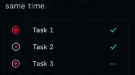 Parallel tasks checklist
